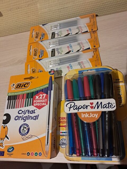 27 stylos bic neuf emballer 26 stylos billes paper mate 9 re 6 Saint-Menges (08)