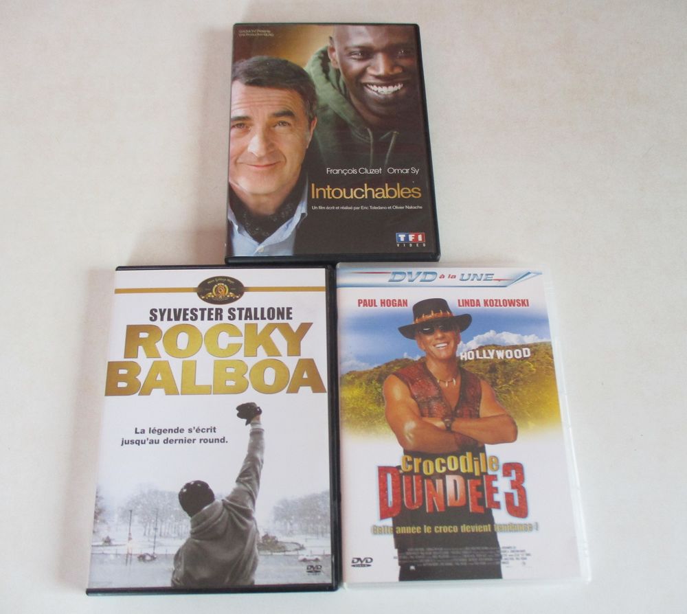 Lot de trois films en DVDS DVD et blu-ray