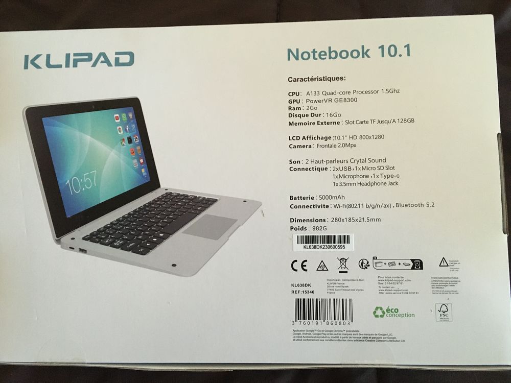 Notebook portable re&ccedil;u cadeau, jamais ouvert Matriel informatique