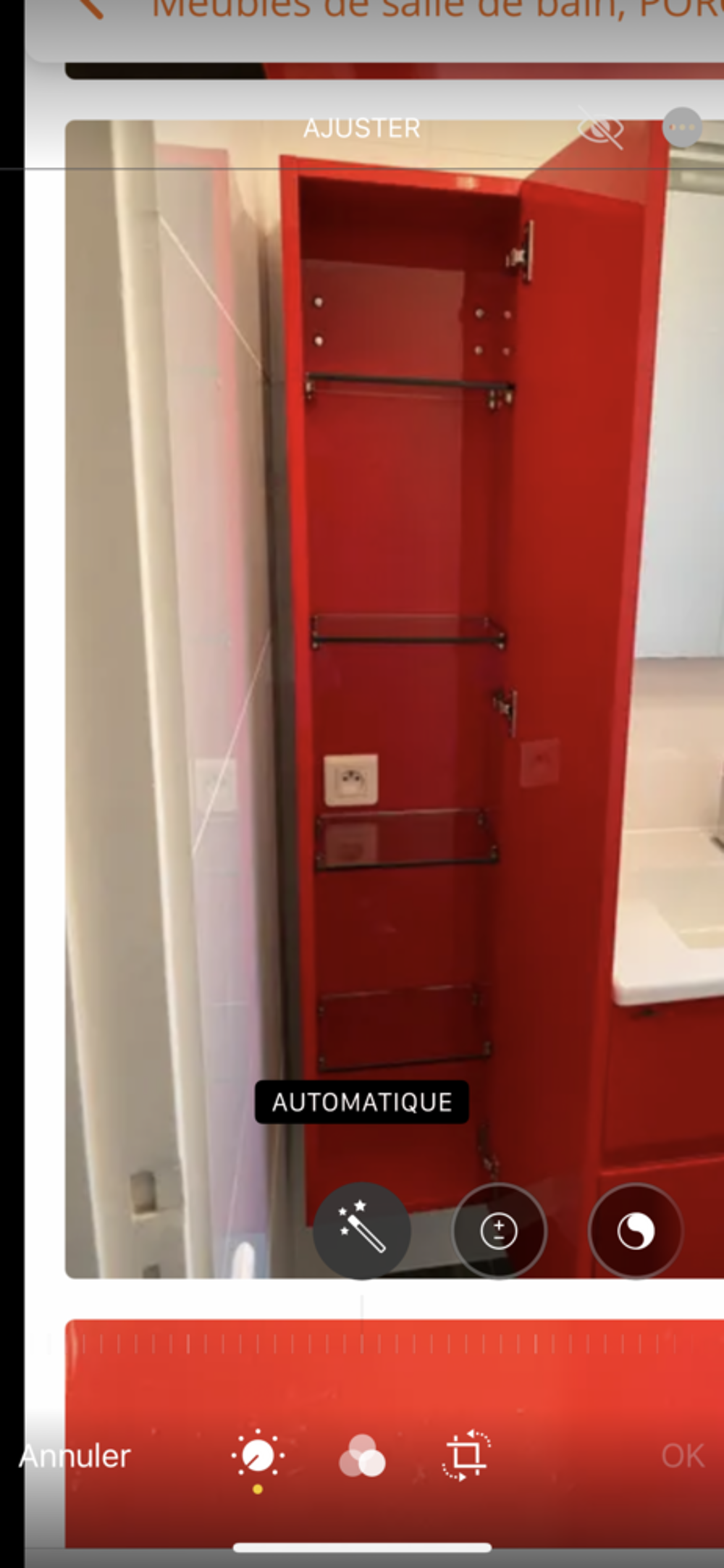 Meubles de salle de bain Porcelanosa 
Meubles