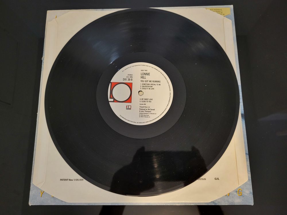 LP Lonnie Hill You Got Me Running 1984 Near Mint CD et vinyles