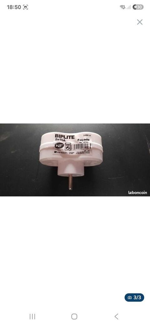 KIT DE 4 DOUBLE PRISE LECTRIQUE NEUF 2-16A 12 Bordeaux (33)