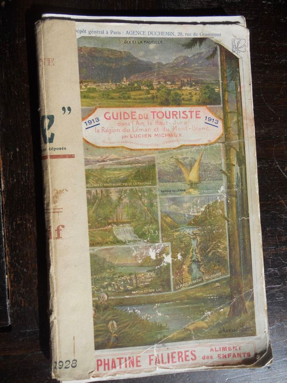  GUIDE DU TOURISTE DANS L'AIN.HAUT-JURA-.L&Eacute;MAN.MT BLANC 1913 Livres et BD