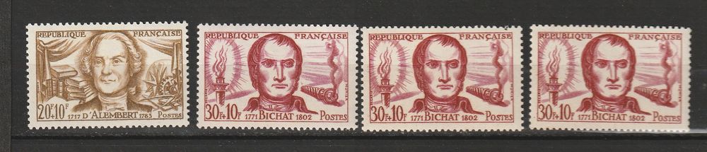 Timbres Neufs ANNEE 1959 simple,double,triple 