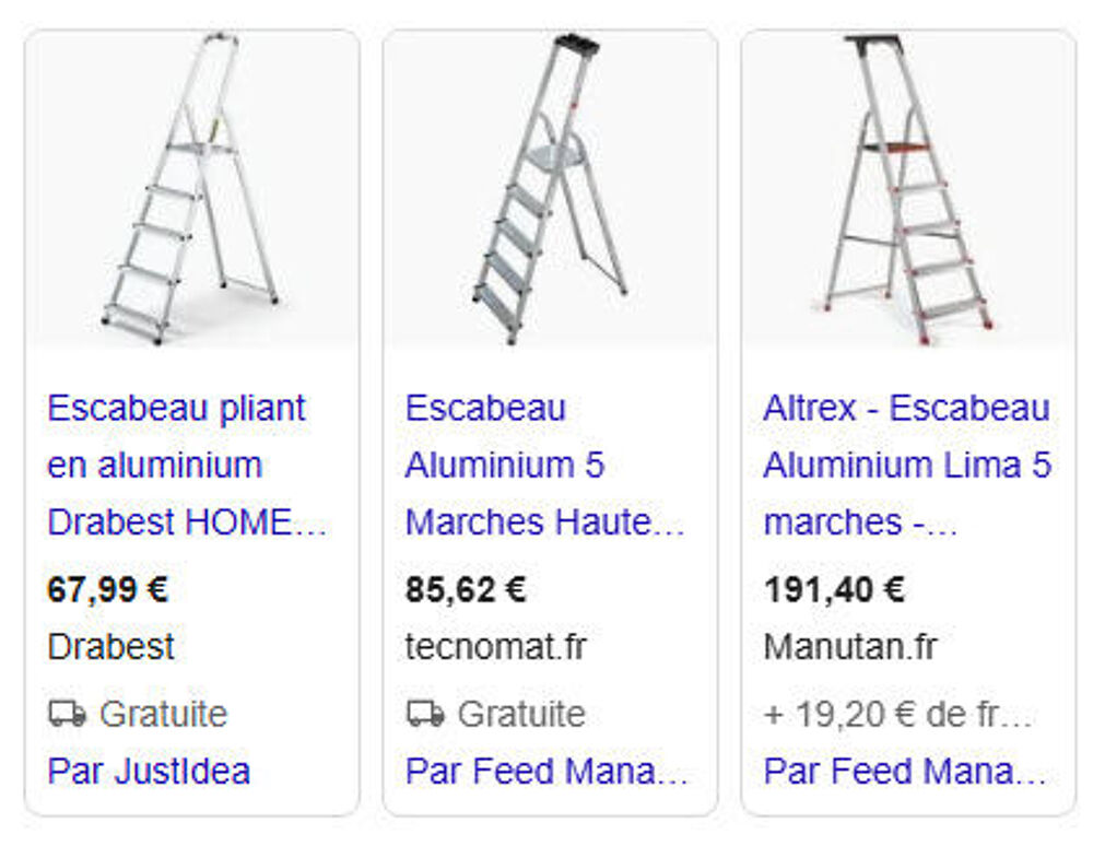 Escabeau - 5 Marches Bricolage