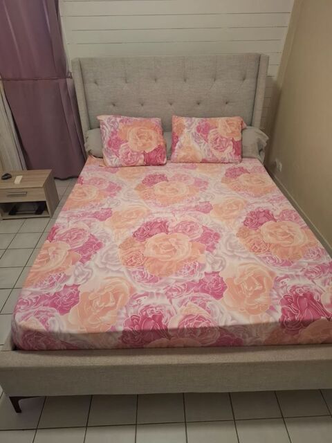 Lit + Sommier 140X190 Bon Etat 150 Petit-Bourg (97)