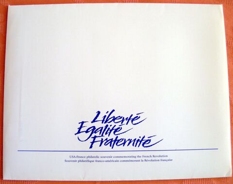Souvenir philatlique Franco-amricain, commmorant la Rvol 2 Nris-les-Bains (03)