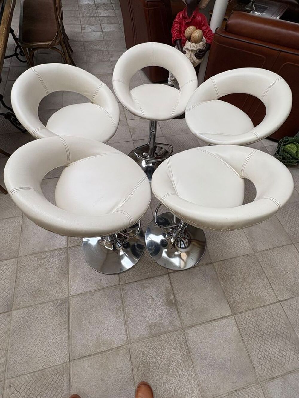 5 tabourets de cuisine pivotants Meubles