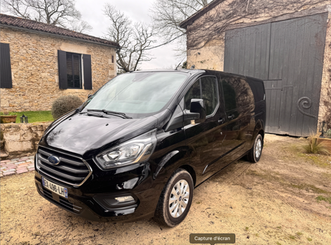 Ford Transit Custom TRANSIT CUSTOM CA 300 L2H1 2.0 ECOBLUE 136 CH BVA8 LIMITED 2018 occasion Bazas 33430