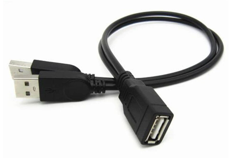 C&acirc;ble d'alimentation en Y 2x USB 2.0 m&acirc;le vers USB femelle n Matériel informatique