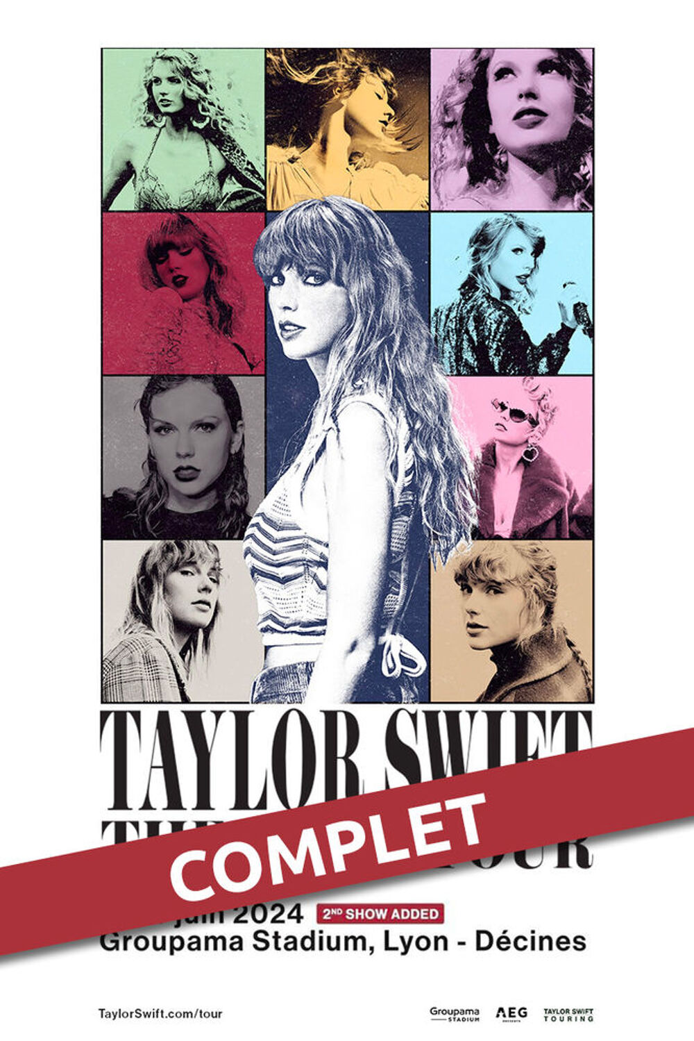2 billets Taylor Swift The Eras Tour - LYON - 03 juin 2024 Billetterie