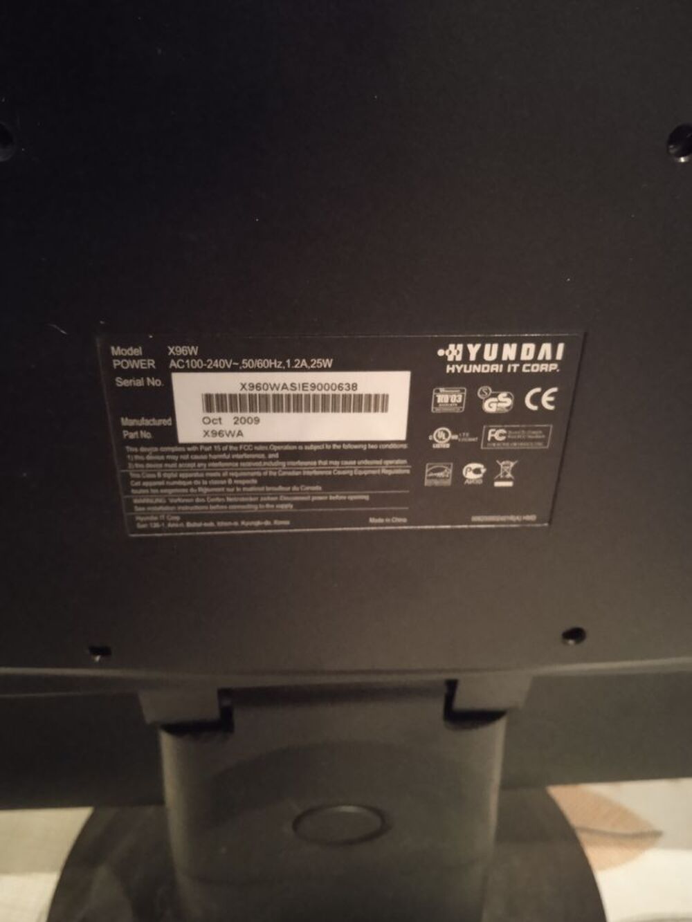 Moniteurs pc fixe Hyundai plus clavier et branchement Matériel informatique