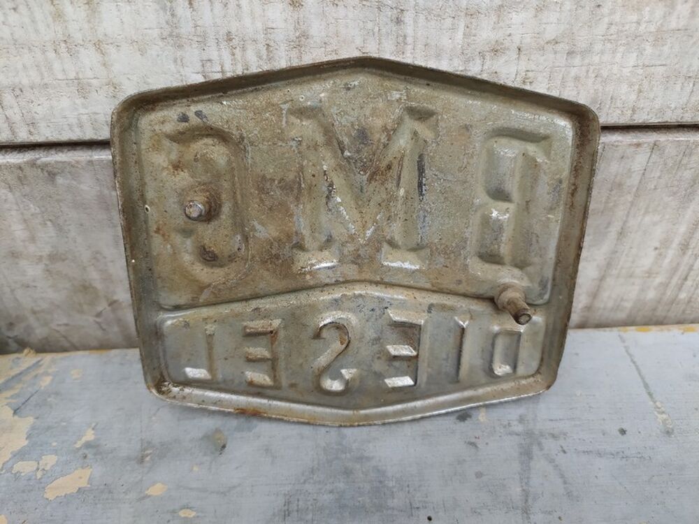 Ancienne Plaque Radiateur Camion BMC Diesel Truck 