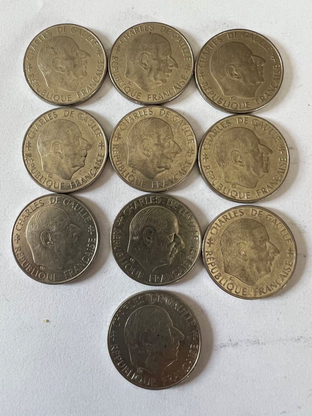 1 Francs Charles De Gaule 1958-1988. 
