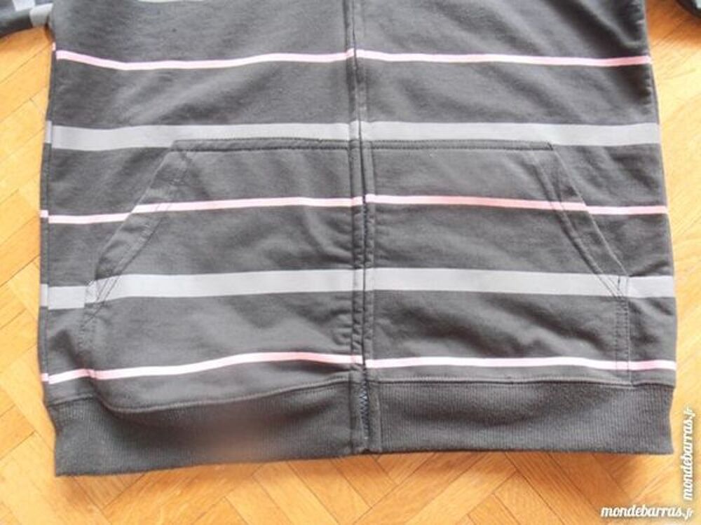 Gilet &agrave; capuche anthracite (V8) Vêtements enfants