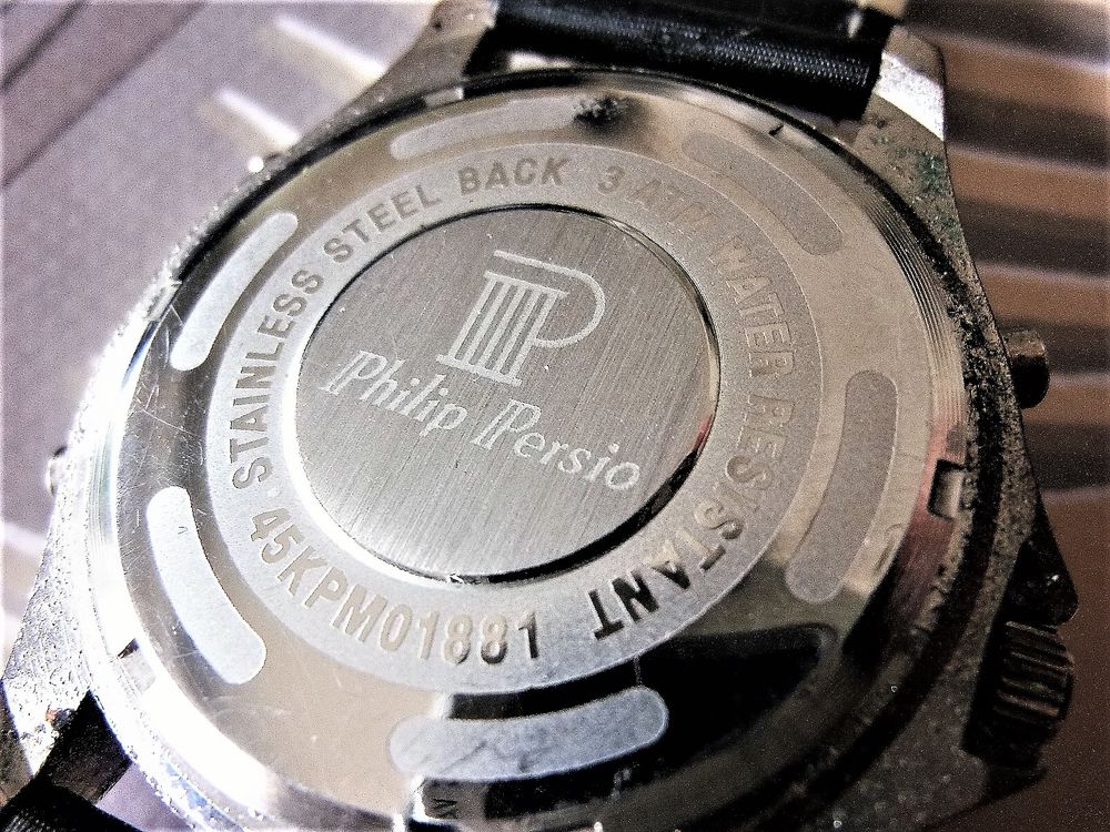 PHILIP PERSIO plong&eacute;e homme double affichage 2012 DAF1002 Bijoux et montres