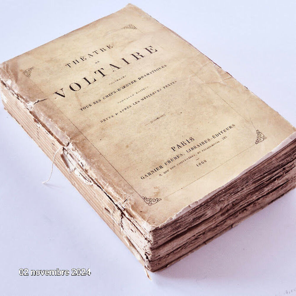 Th&eacute;&acirc;tre de Voltaire, Tous les chefs d'?uvre dramatiques, 186 Livres et BD