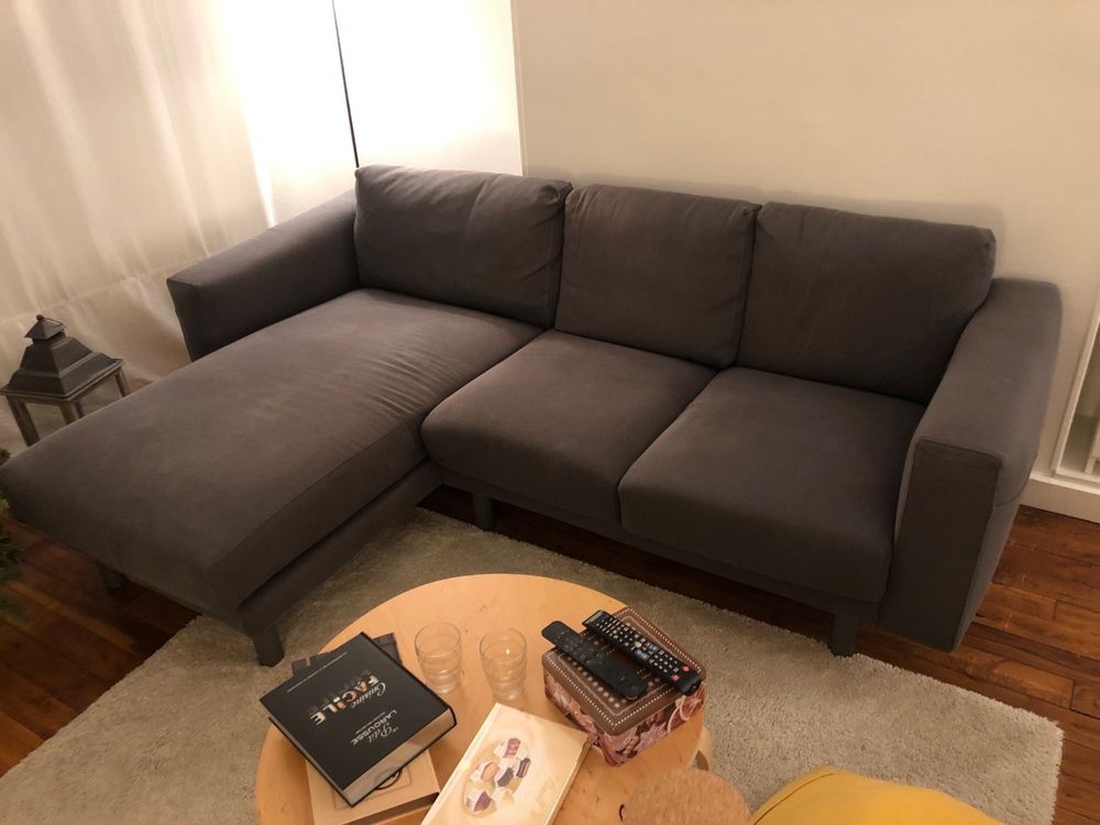 Canap&eacute; 3 places avec m&eacute;ridienne IKEA Meubles