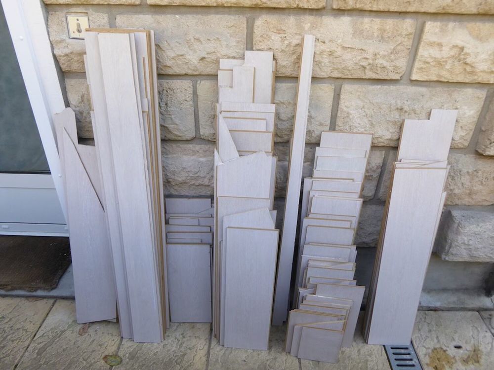 Parquet Ch&ecirc;ne c&eacute;rus&eacute; blanc 42 m2 Bricolage