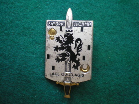Insigne du 34� Groupement de Camp. 6 Caen (14)