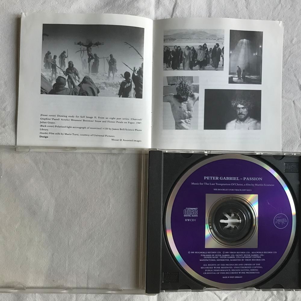 CD Peter Gabriel Passion Last Temptation Of Christ CD et vinyles