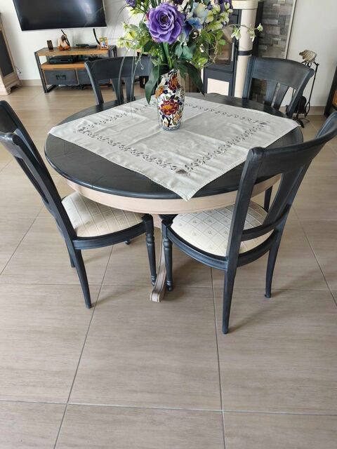 Table ronde Merisier massif customiser 300 Binic (22)