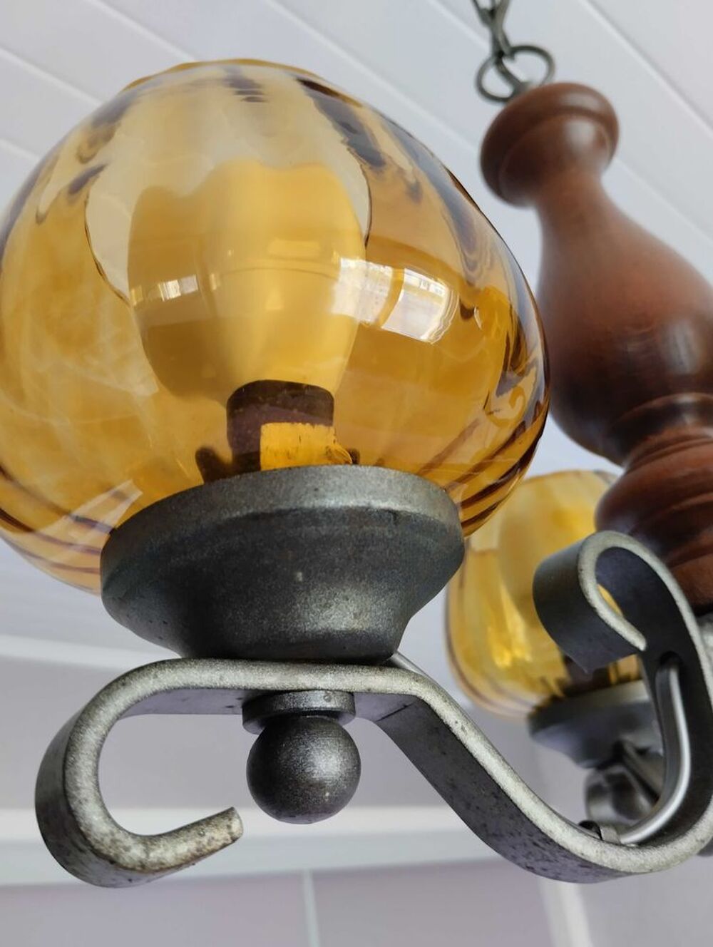 lustre en bois Décoration