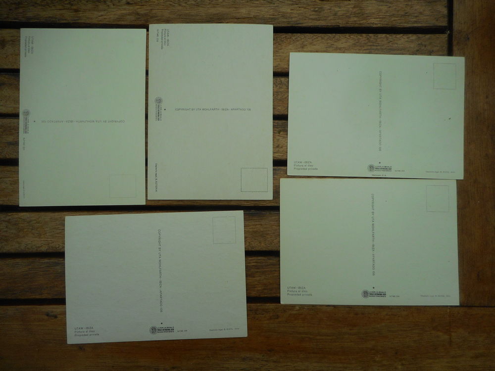 Lot de 5 CP modernes "Utaw Ibiza" 