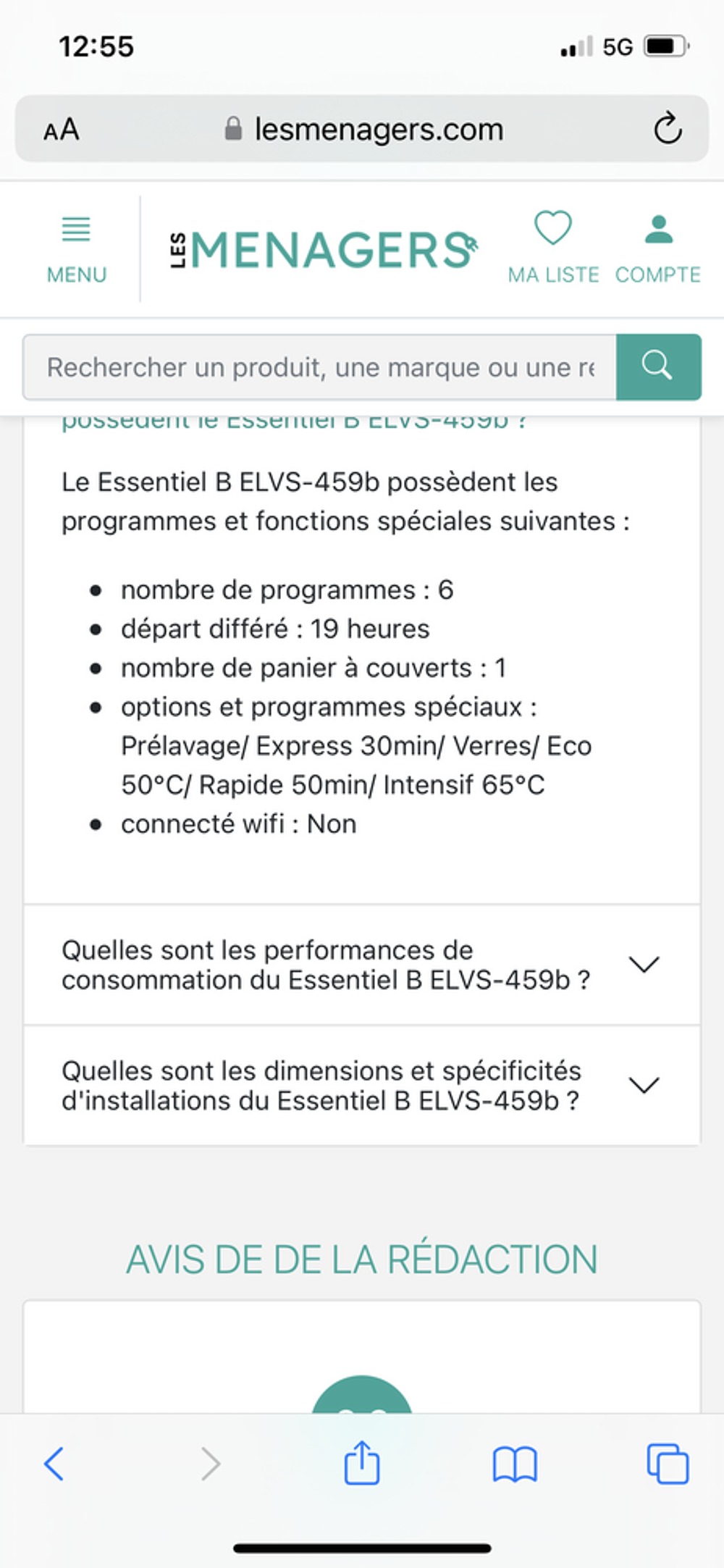lave vaisselle 45cm Electroménager