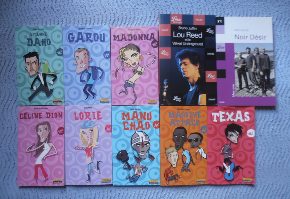 &Eacute;tienne Daho,C&eacute;line Dion,Garou,Lorie,Madonna,Manu Chao,Texas Livres et BD