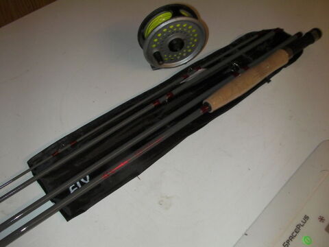 Canne mouche + moulinet + soie 99 Roques (31)