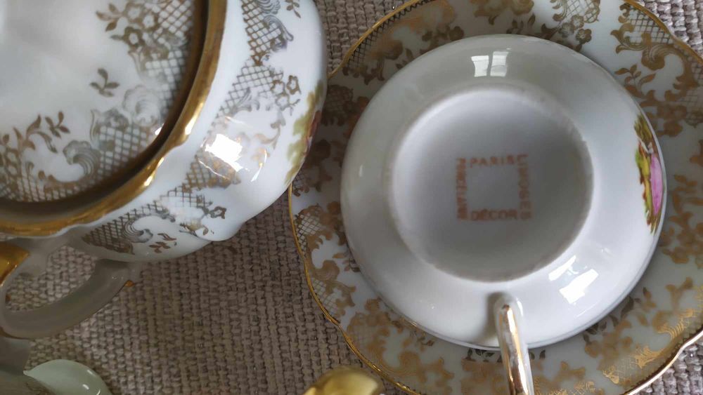 Service vintage &agrave; th&eacute; ou caf&eacute; en porcelaine (complet) Cuisine