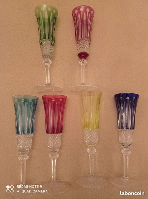 6 flutes à champagne Saint Louis Tommy 1200 Paris 20 (75)