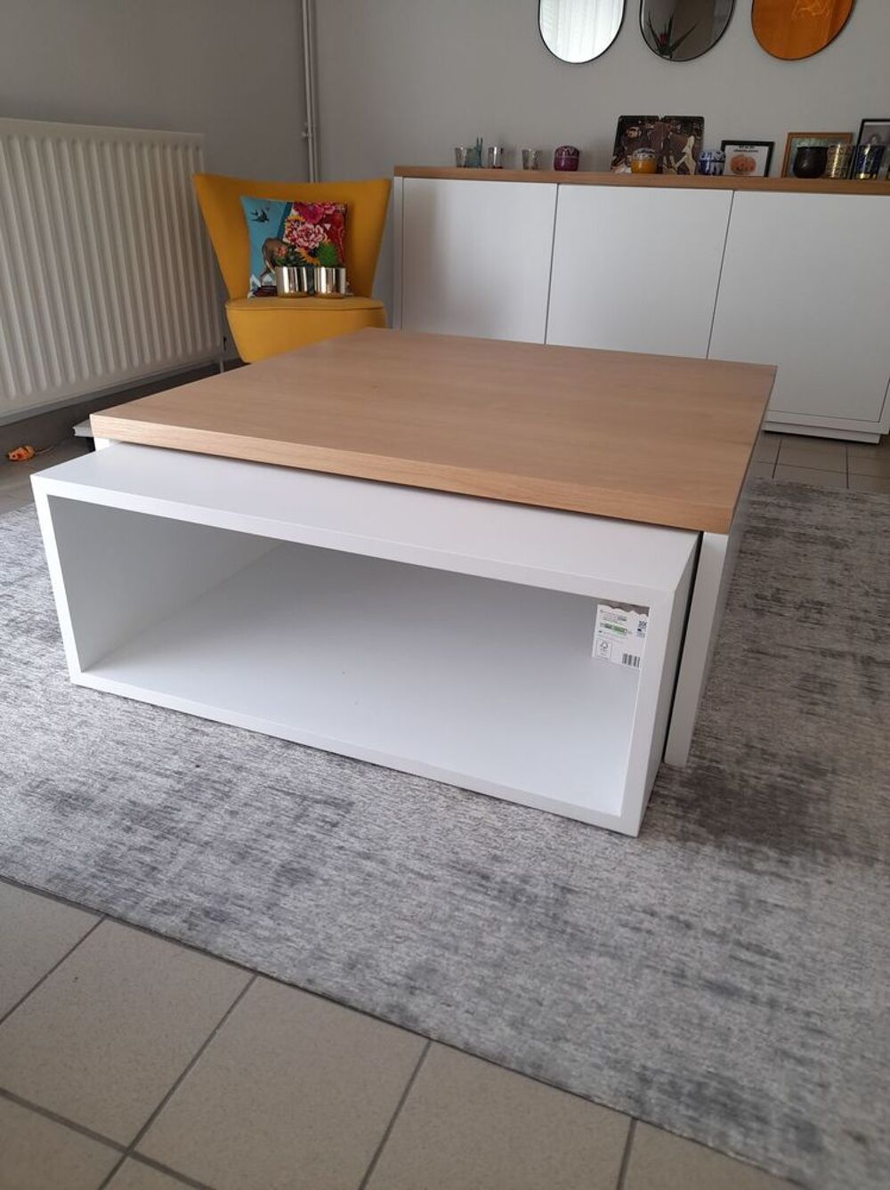 Tables basses en bois blanc et bois clair Meubles