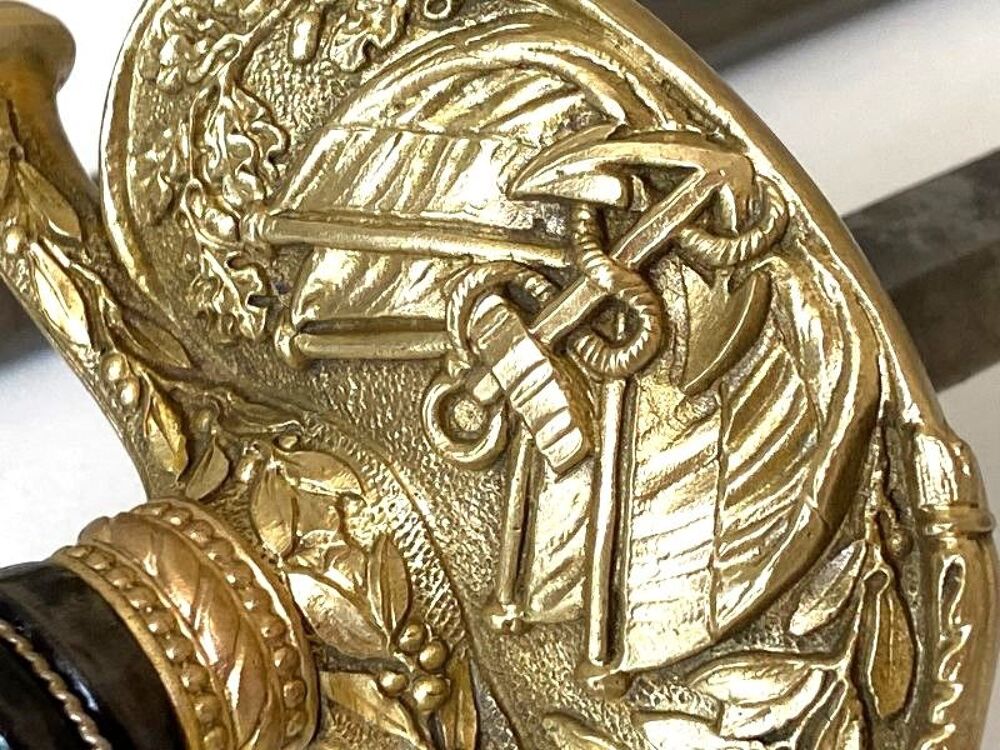 Ancienne &Eacute;p&eacute;e Collection Militaria Officier de Marine 1827 