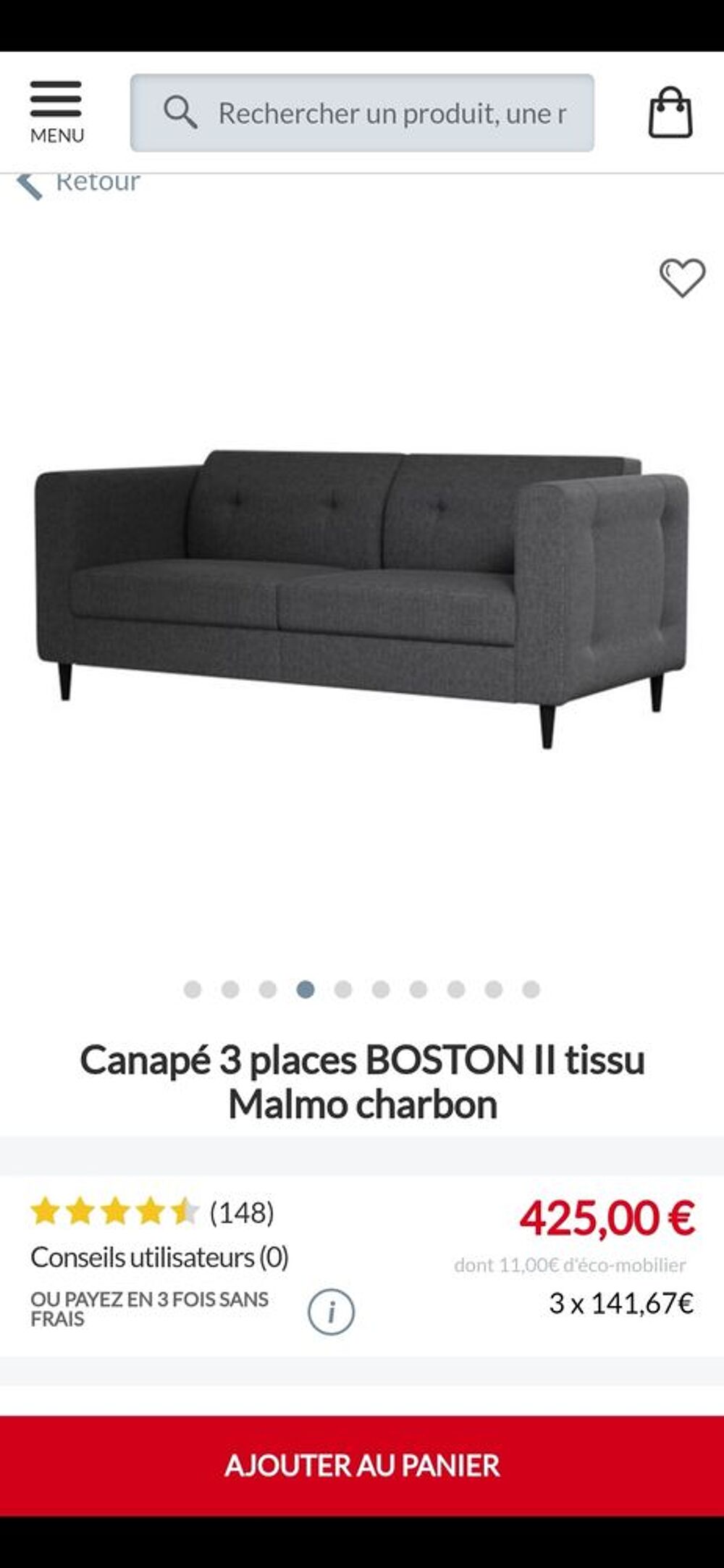 2 canap&eacute; Meubles
