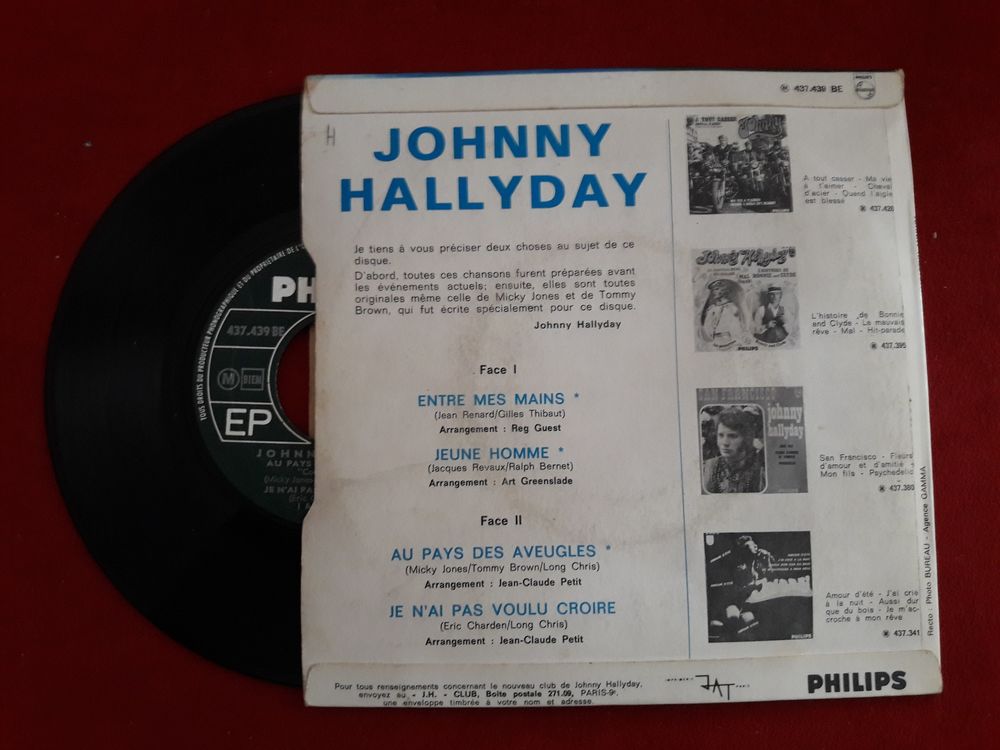 ENTRE MES MAINS N&deg; 437.439 CD et vinyles