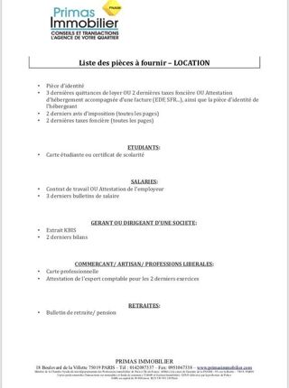  Appartement � louer 1 pi�ce 22 m�