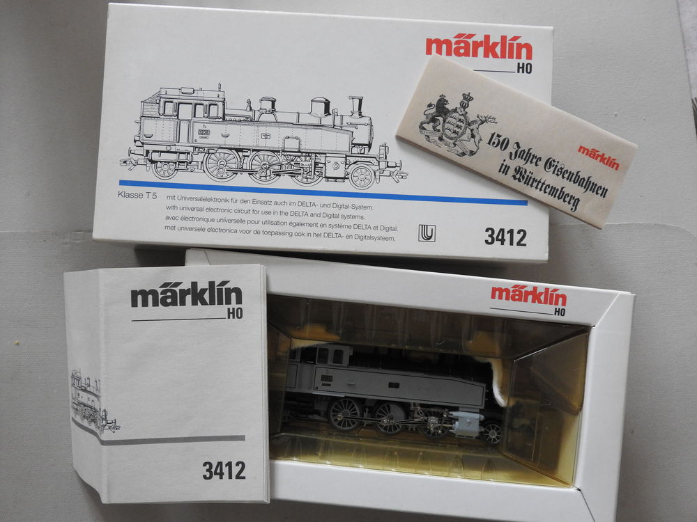 Echelle HO - M&auml;rklin Loco vapeur type 131 KWStE T5 r&eacute;f. 3412 