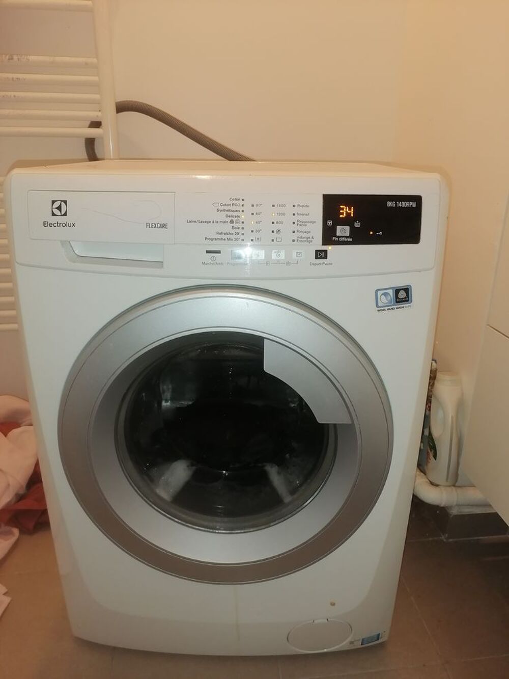 Machine &agrave; laver Electrolux 8kg 1400rpm Electroménager