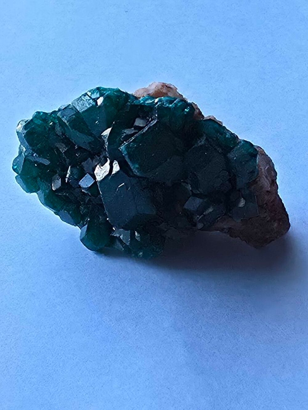 Splendide Dioptase sur Matrice-Katanga, RDC-12g 
