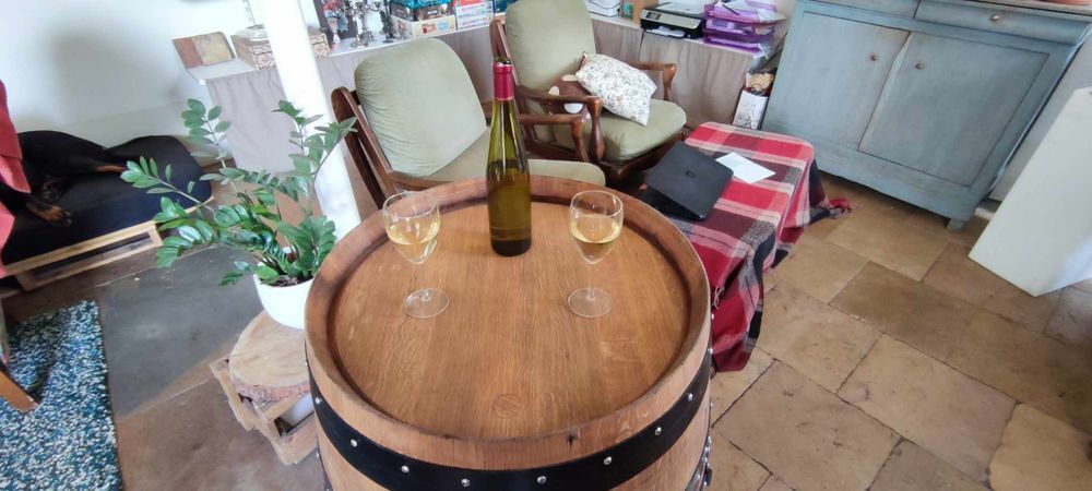 Tonneau Bar fait main - F&ucirc;t de ch&ecirc;ne Bourguignon Meubles