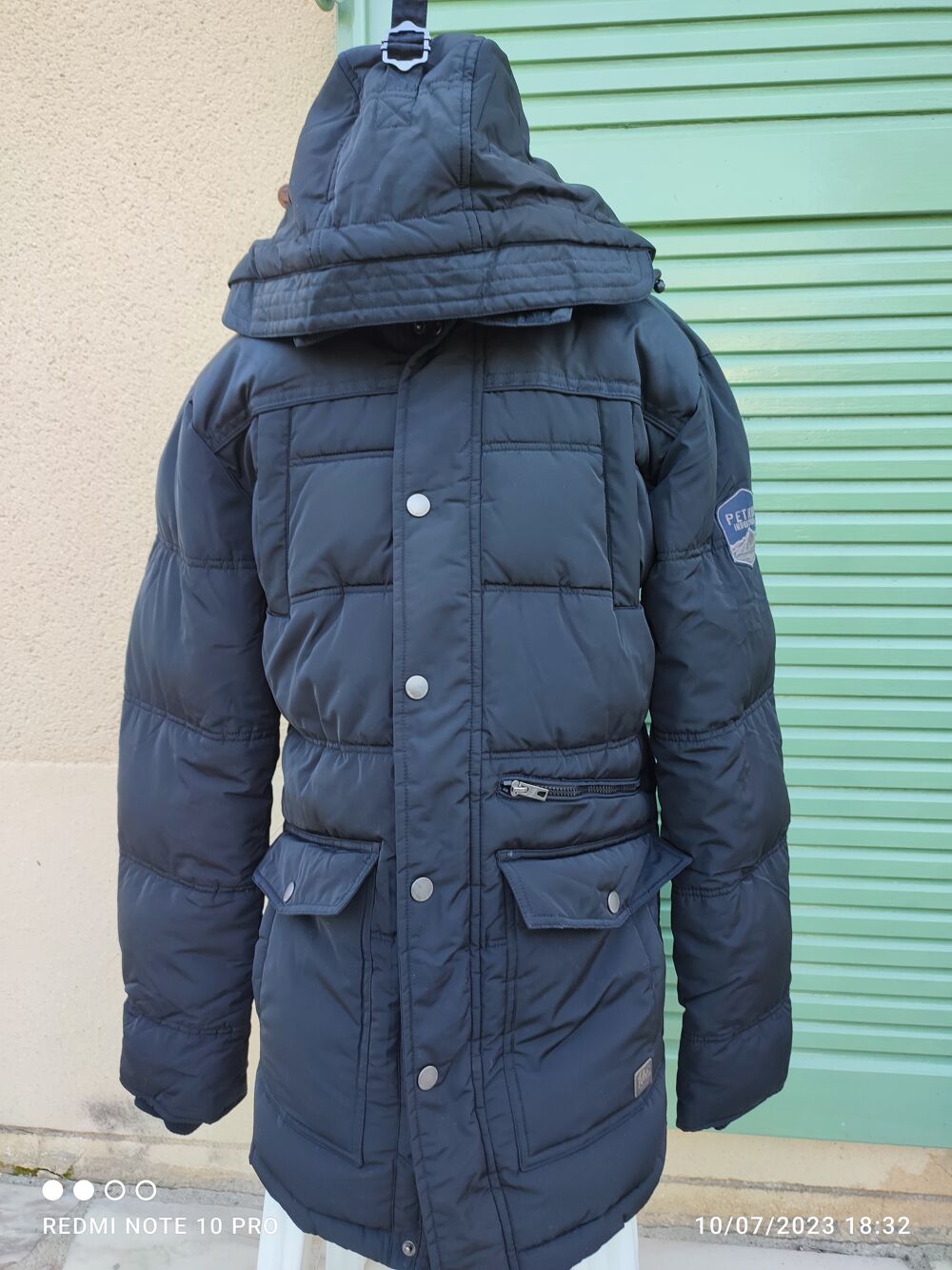 DOUDOUNE A CAPUCHE HOMME L - PETROL INDUSTRIEL BLEU MARINE Vêtements
