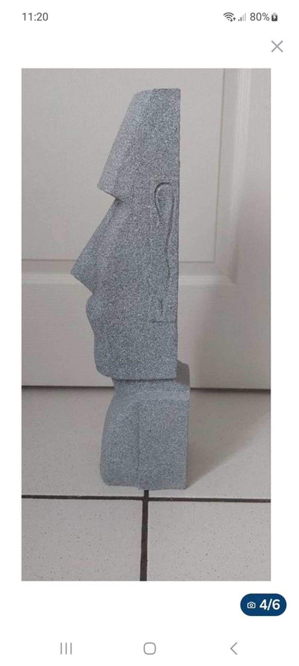 Statue moai r&eacute;sine hauteur
50 cm Décoration