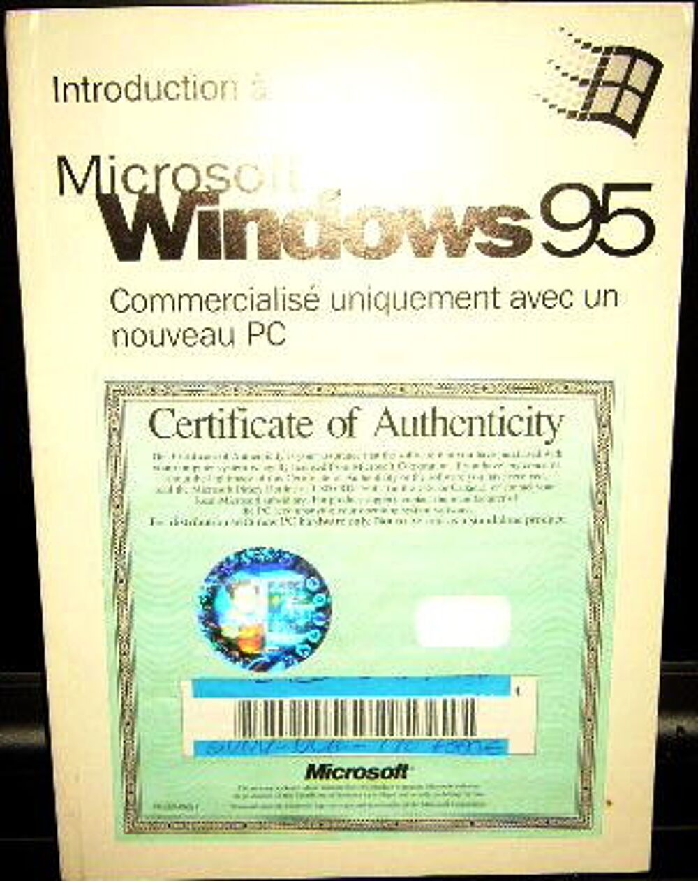 2 licences authentiques+livret+cd logiciel WINDOWS 95 Matériel informatique