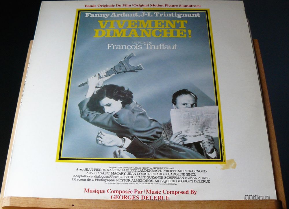 B.O. Vivement Dimanche - Georges Delerue / F. Truffaut CD et vinyles