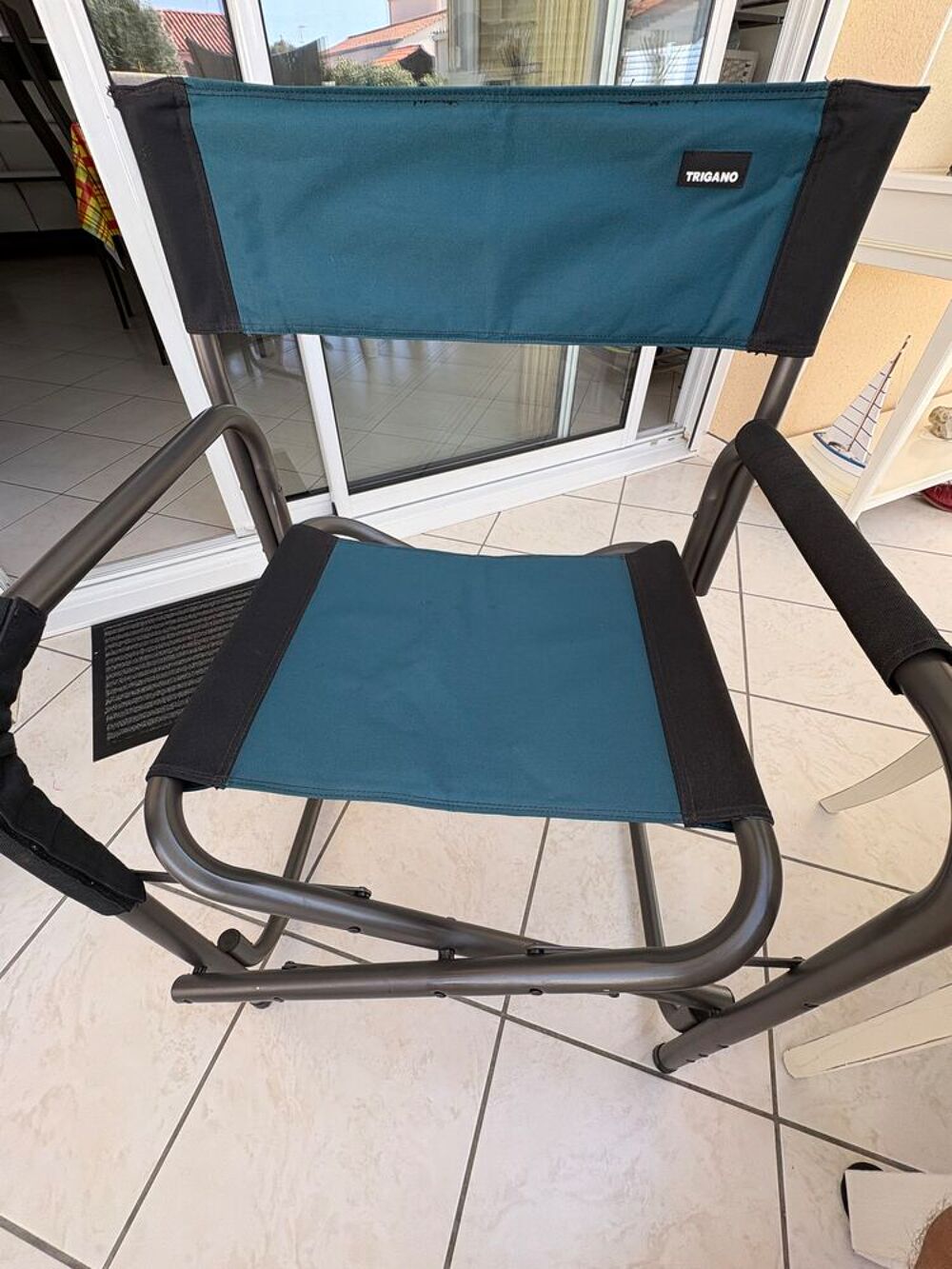 Lot de 2 chaises pliantes Alu marque Trigano Meubles