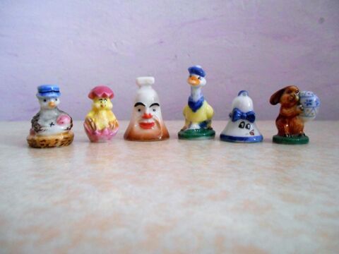 Lot de 6 F�ves en C�ramique th�me P�ques 6 Villejuif (94)