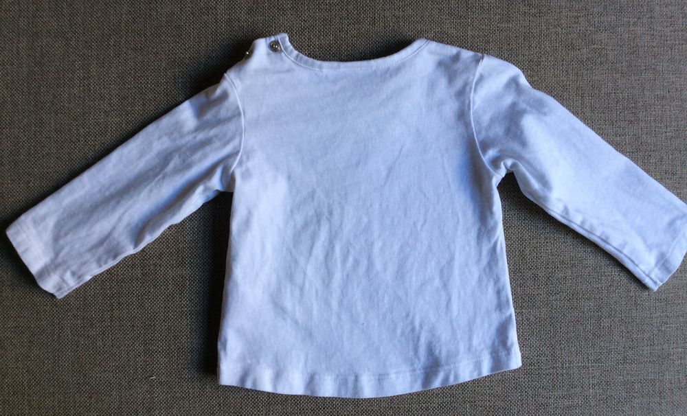 T-shirt blanc Mexx manches longues - taille 74 (9-12 mois) Vtements enfants