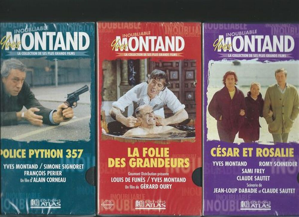 Casettes VHS " MONTANT - DEPARDIEU " Audio et hifi